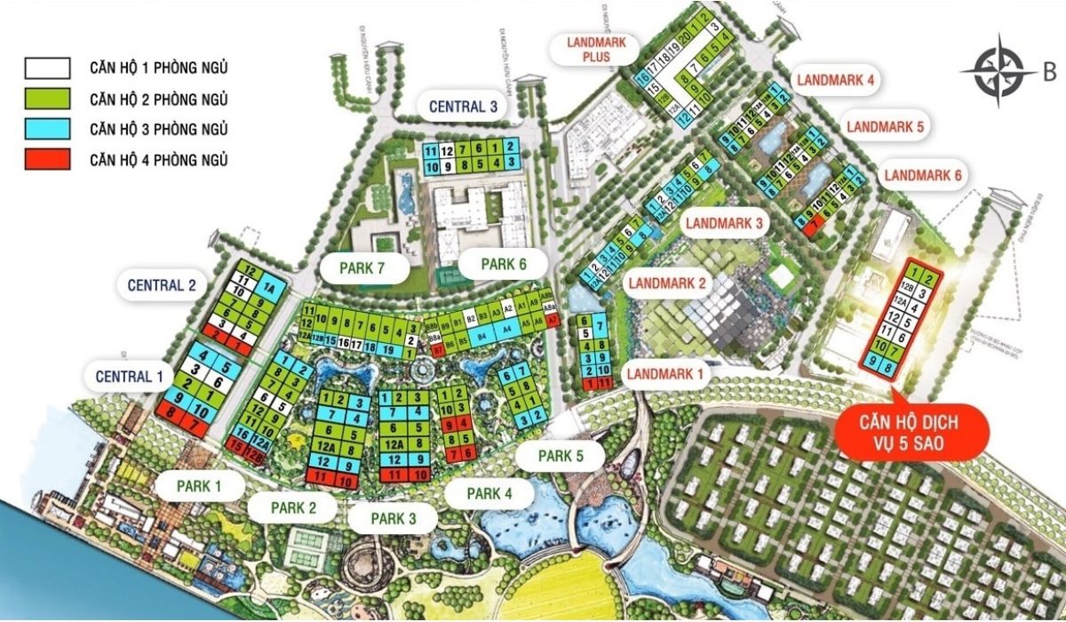 Mặt bằng Vinhomes Central Park